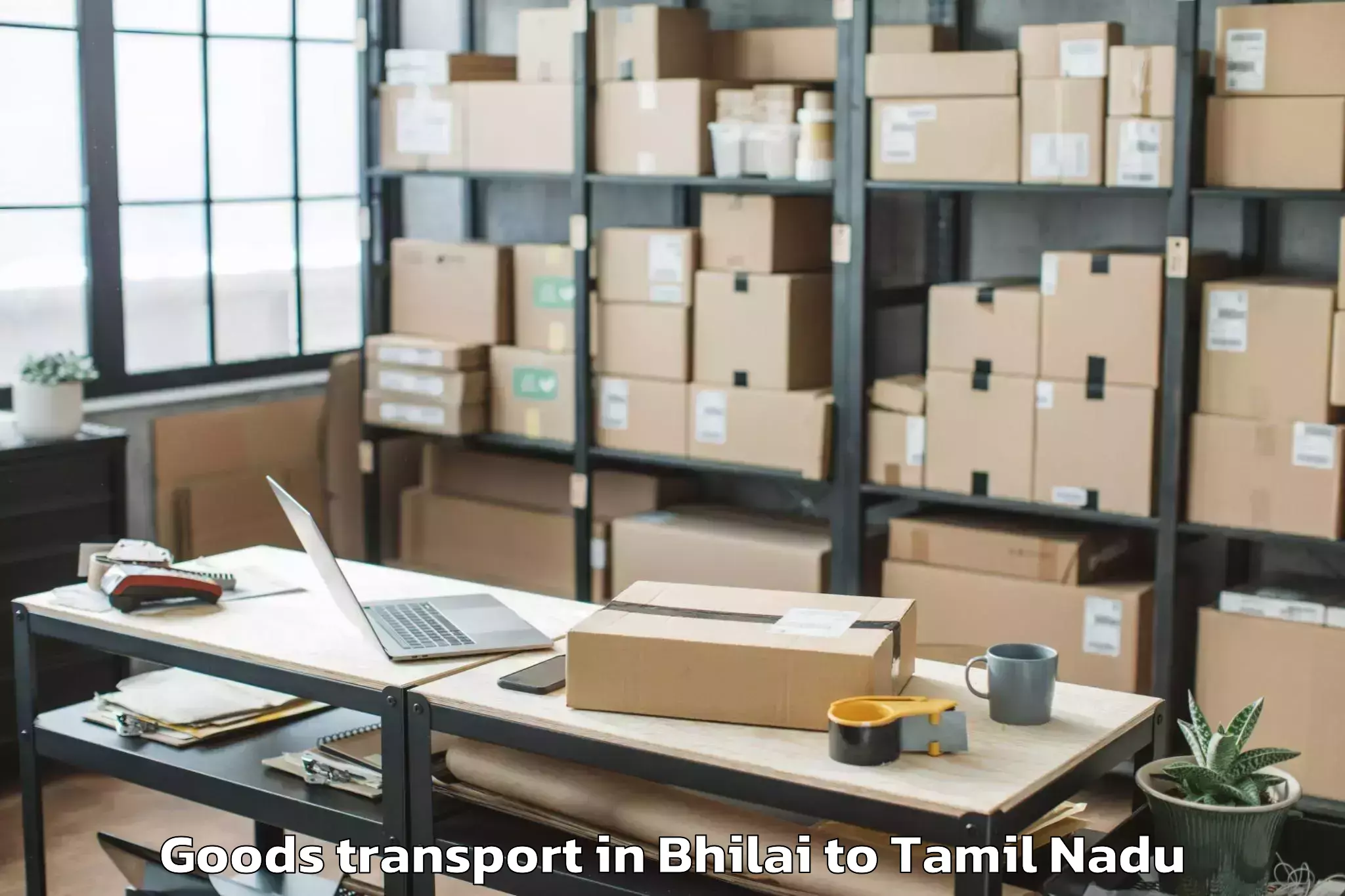 Comprehensive Bhilai to Kuthalam Goods Transport